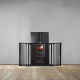 20cm + 90gate + 20cm/Total 130cm : 3 Panel Fireguard (XS)