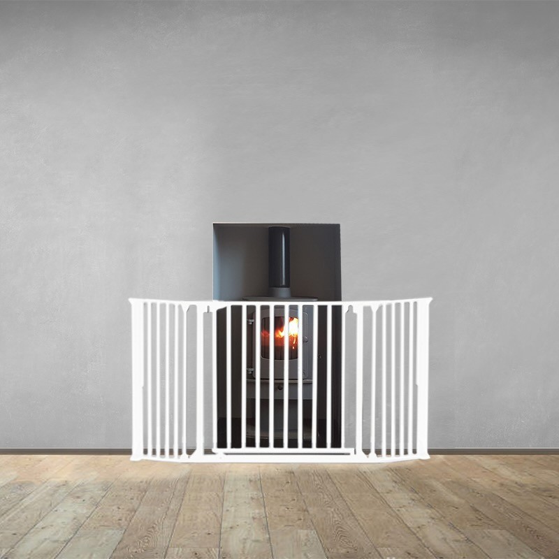 (White) 30cm + 90gate + 30cm/Total 150cm : 3 Panel Fireguard (Small)