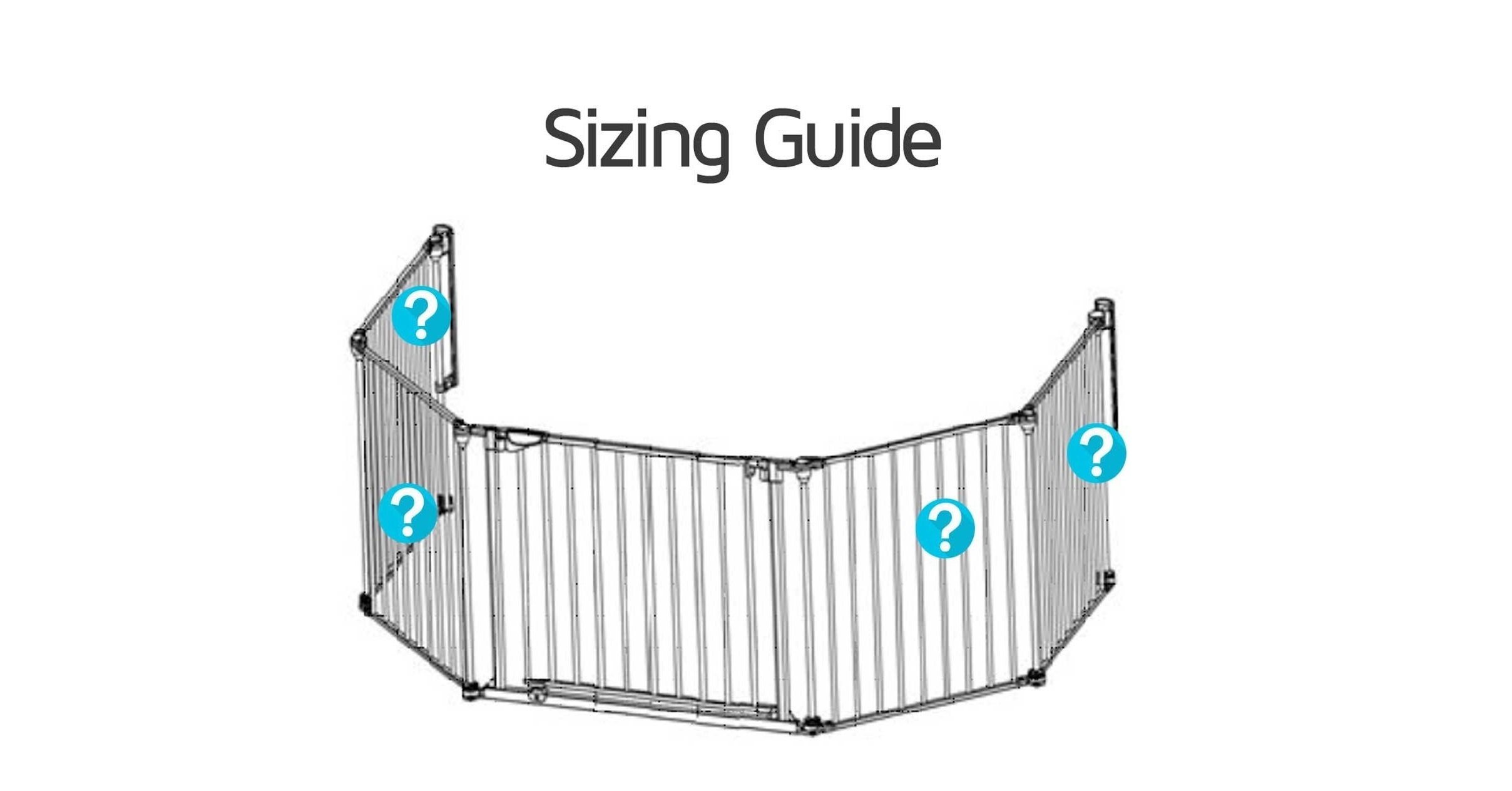 baby fireguard sizing guide